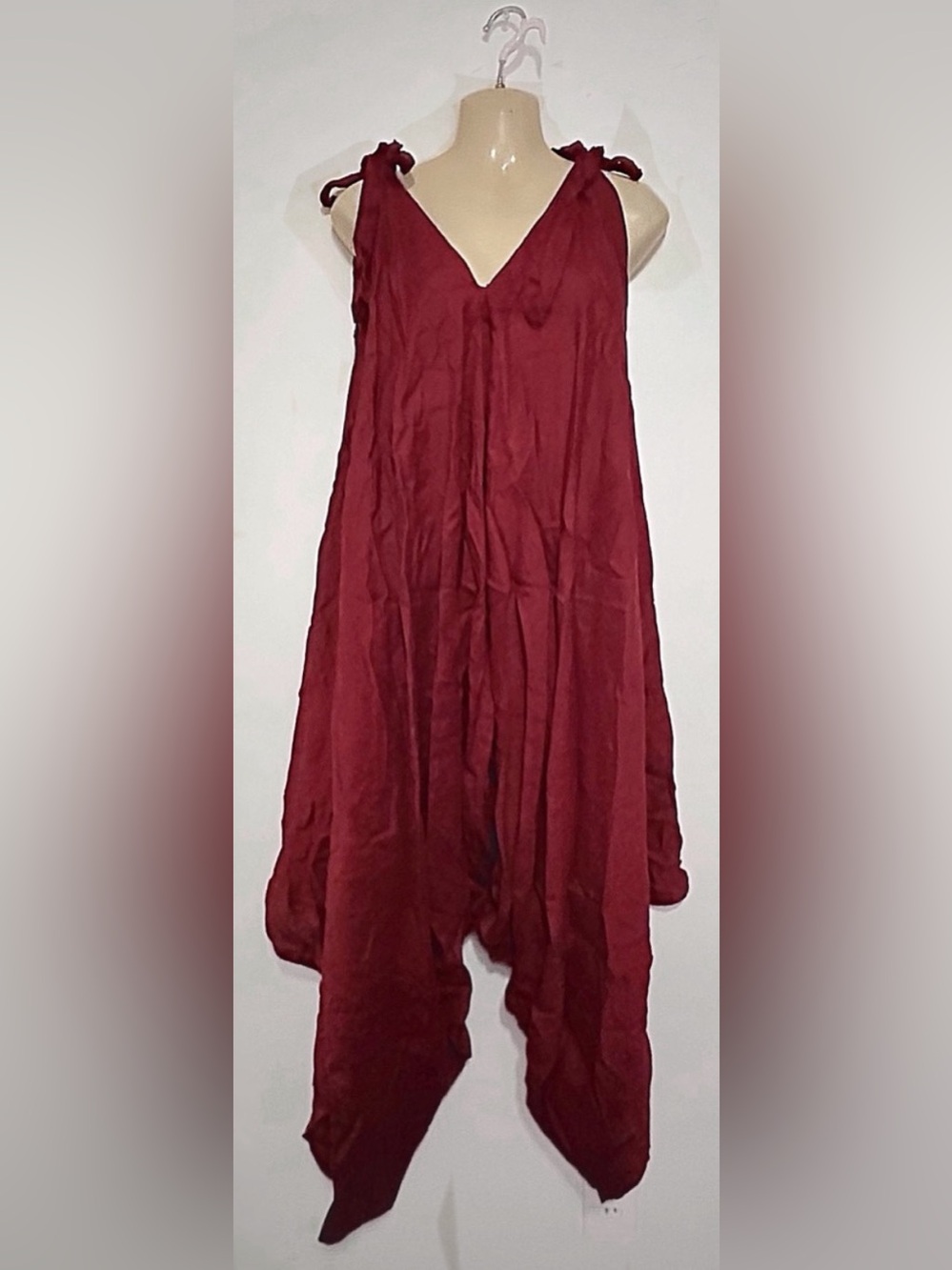 Elegant Burgundy Jumpsuit